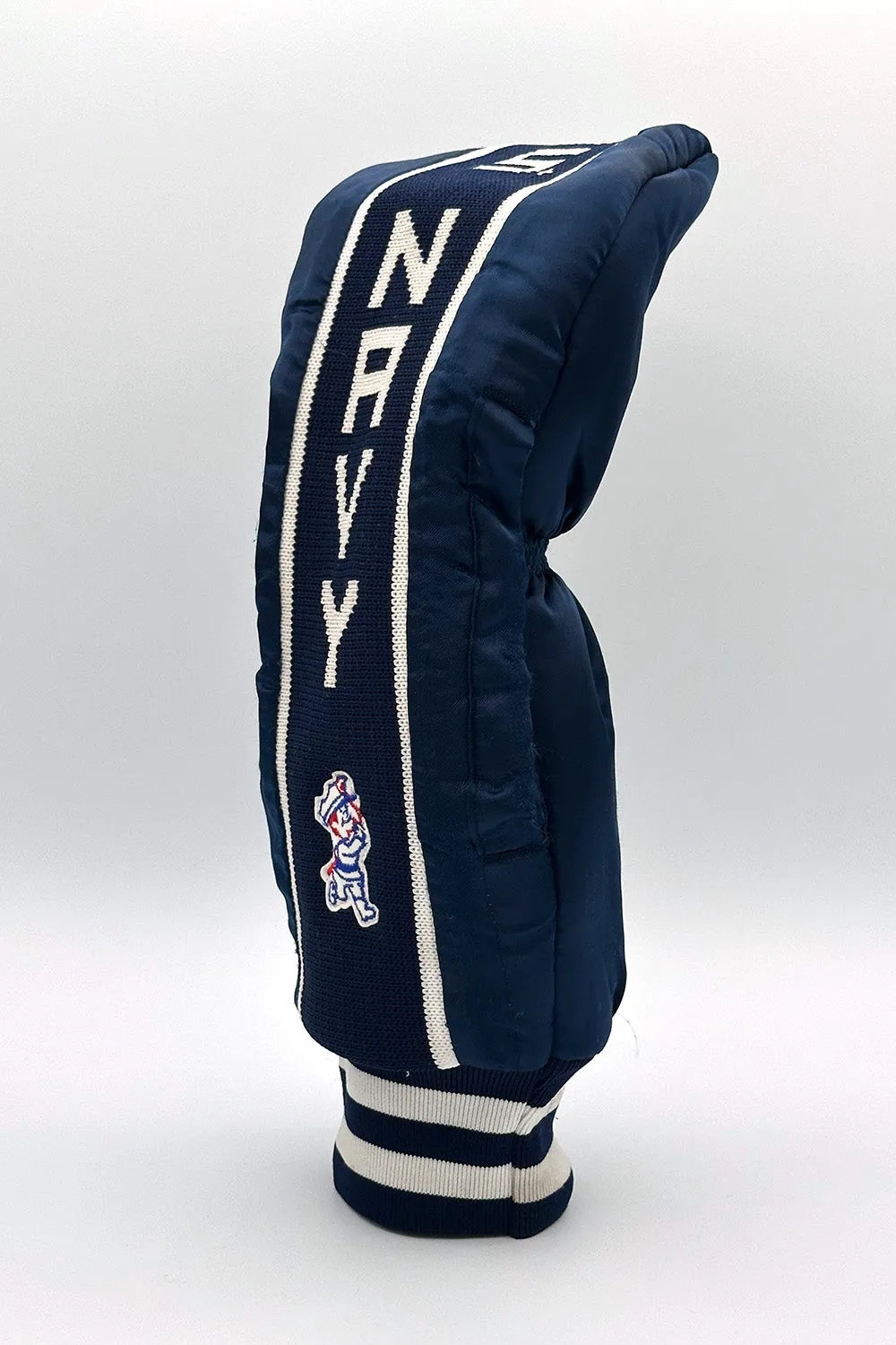 Vintage Custom Head Cover Set  / Driver / 1W / Fairway Wood / FW / Navy x White / OGHCP001-Navy Set