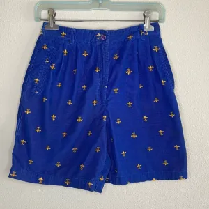 vintage Evan Picone women’s 6 petite high waisted pleated corduroy mom shorts