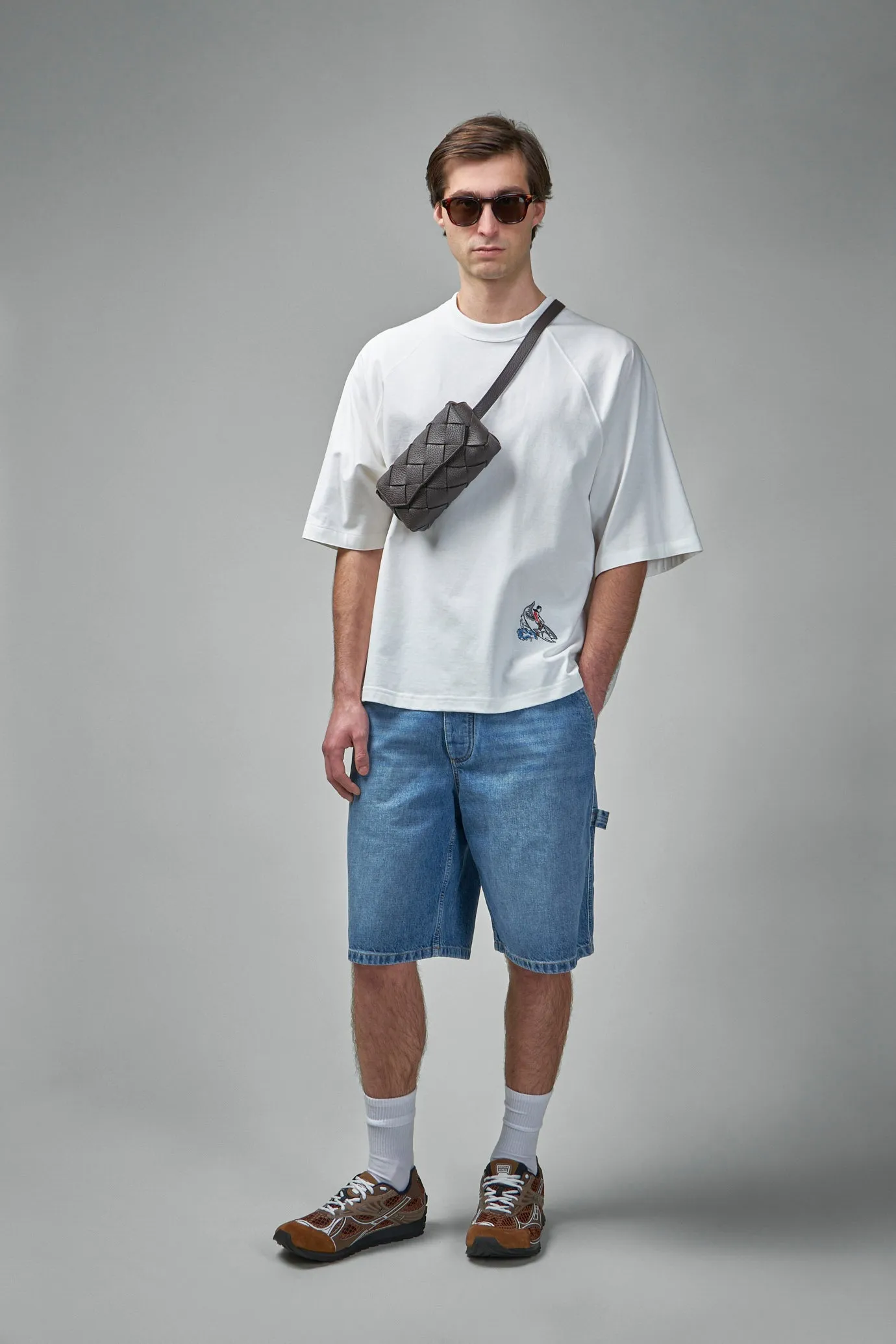 Vintage Indigo Cargo Denim Shorts