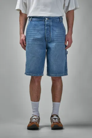 Vintage Indigo Cargo Denim Shorts