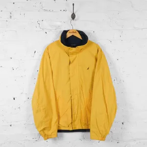 Vintage Nautica Reversible Jacket - Yellow/Black/White/Black - XL