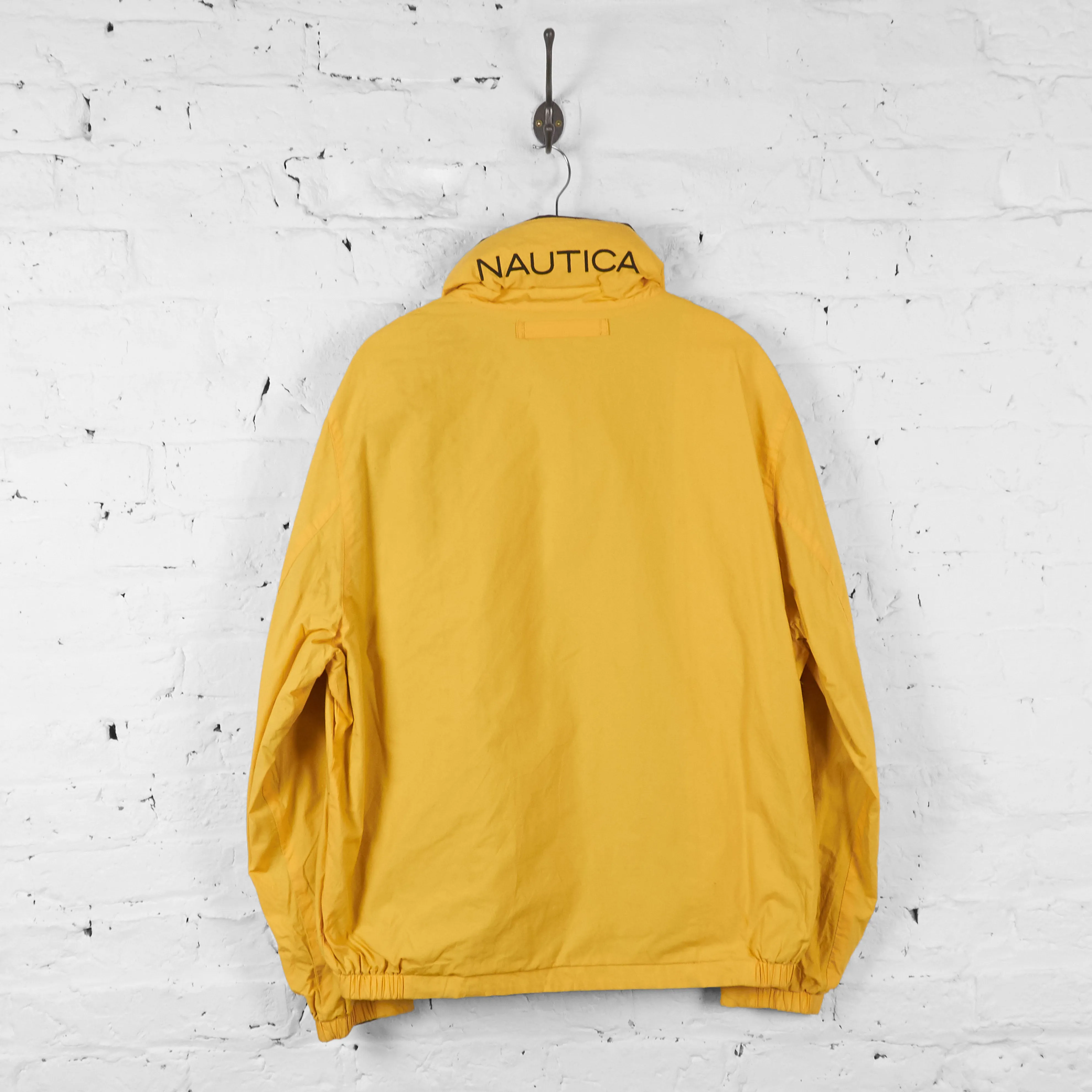 Vintage Nautica Reversible Jacket - Yellow/Black/White/Black - XL