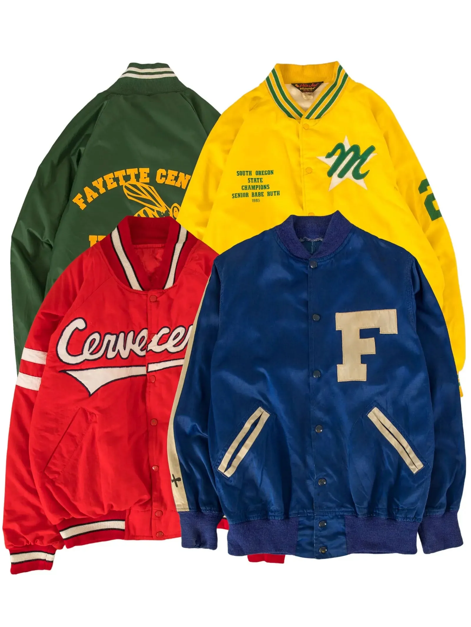 VINTAGE NYLON/SATIN VARSITY JACKETS