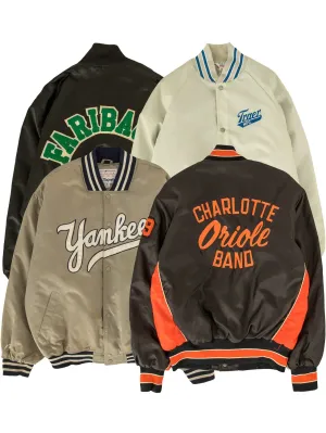 VINTAGE NYLON/SATIN VARSITY JACKETS