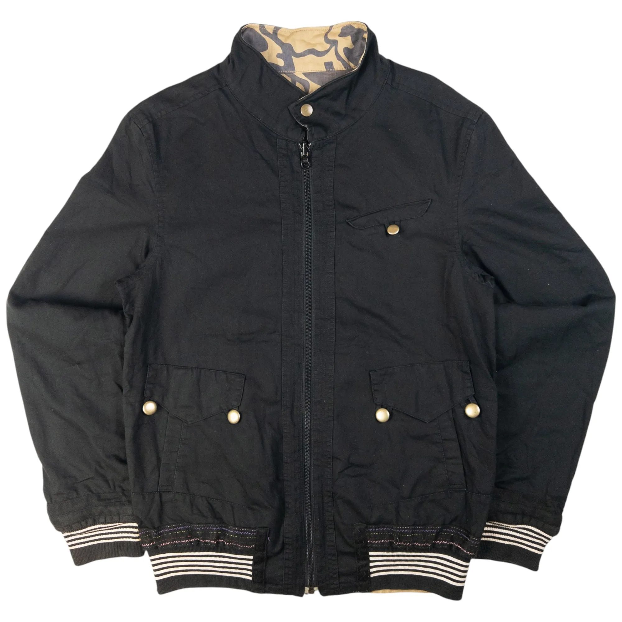 Vintage PPFM Reversible Zip Up Jacket Size L