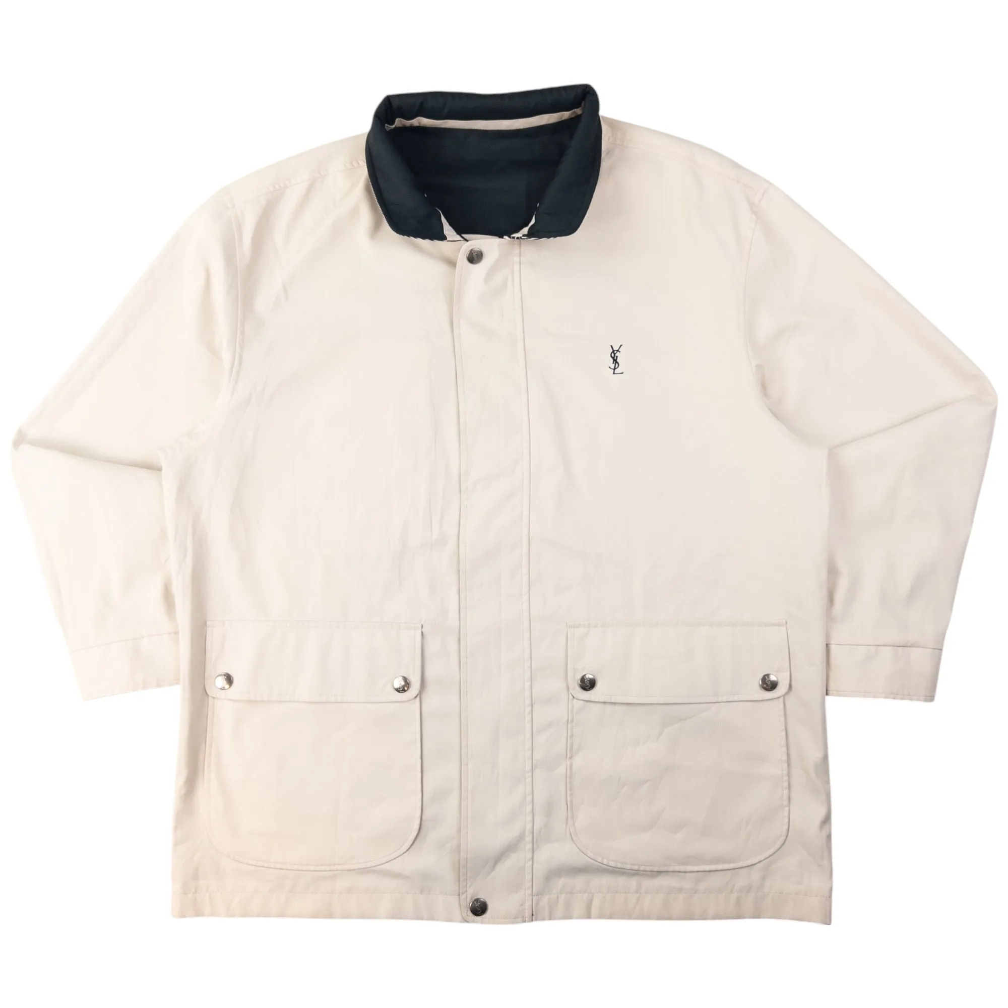 Vintage YSL Yves Saint Laurent Reversible Jacket Size XL