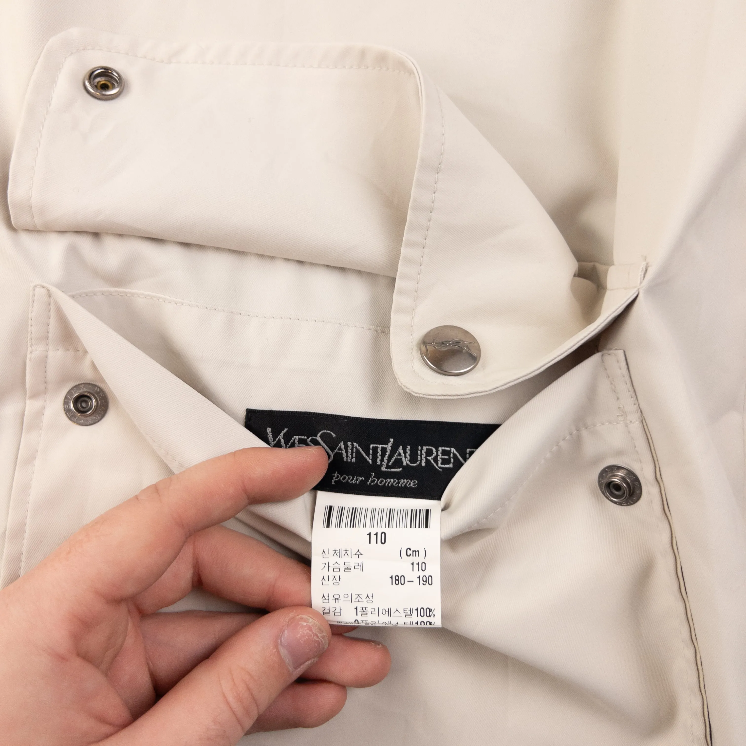 Vintage YSL Yves Saint Laurent Reversible Jacket Size XL