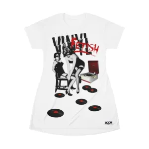Vinyl Fetish - All Over Print T-Shirt Dress