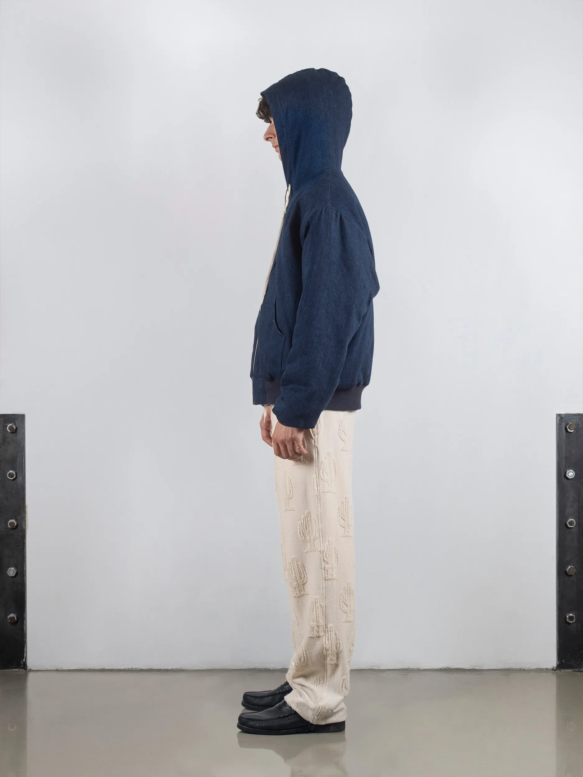 Washed Blue Denim Duck Reversible Jacket