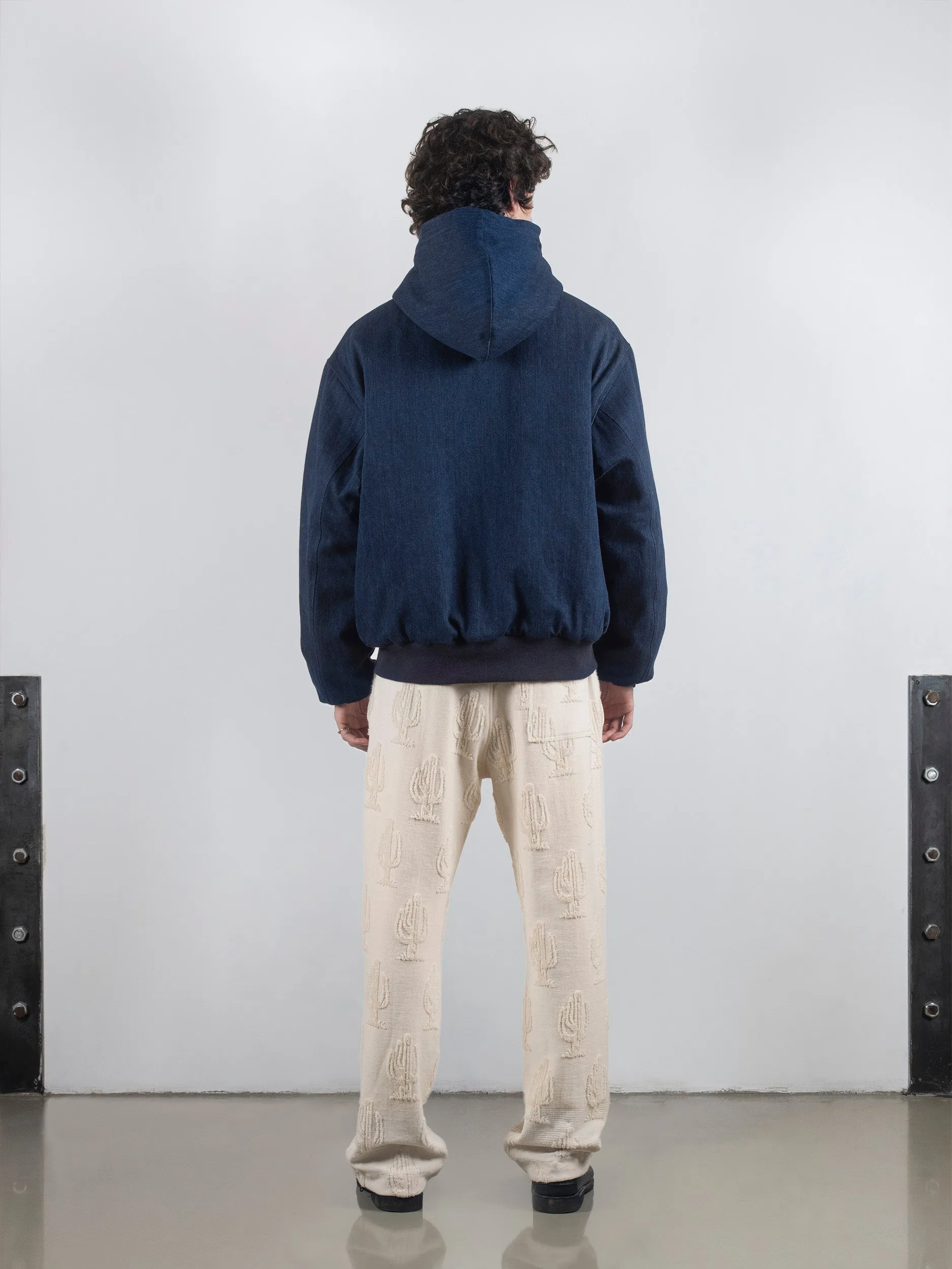 Washed Blue Denim Duck Reversible Jacket