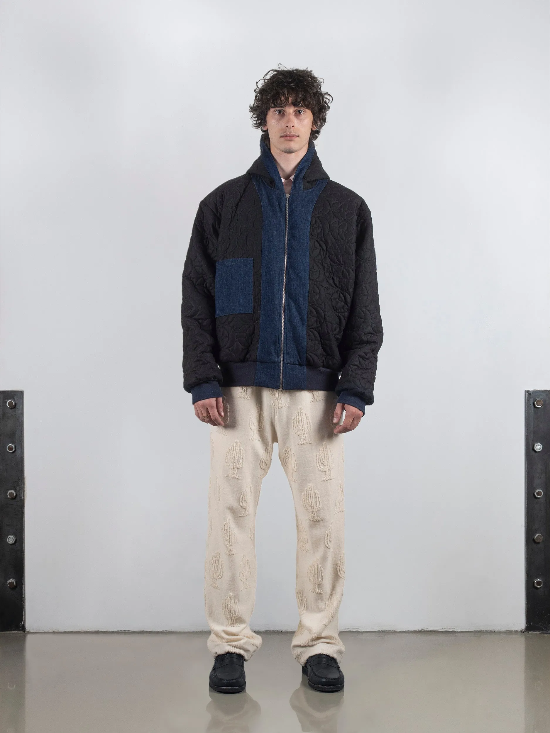 Washed Blue Denim Duck Reversible Jacket