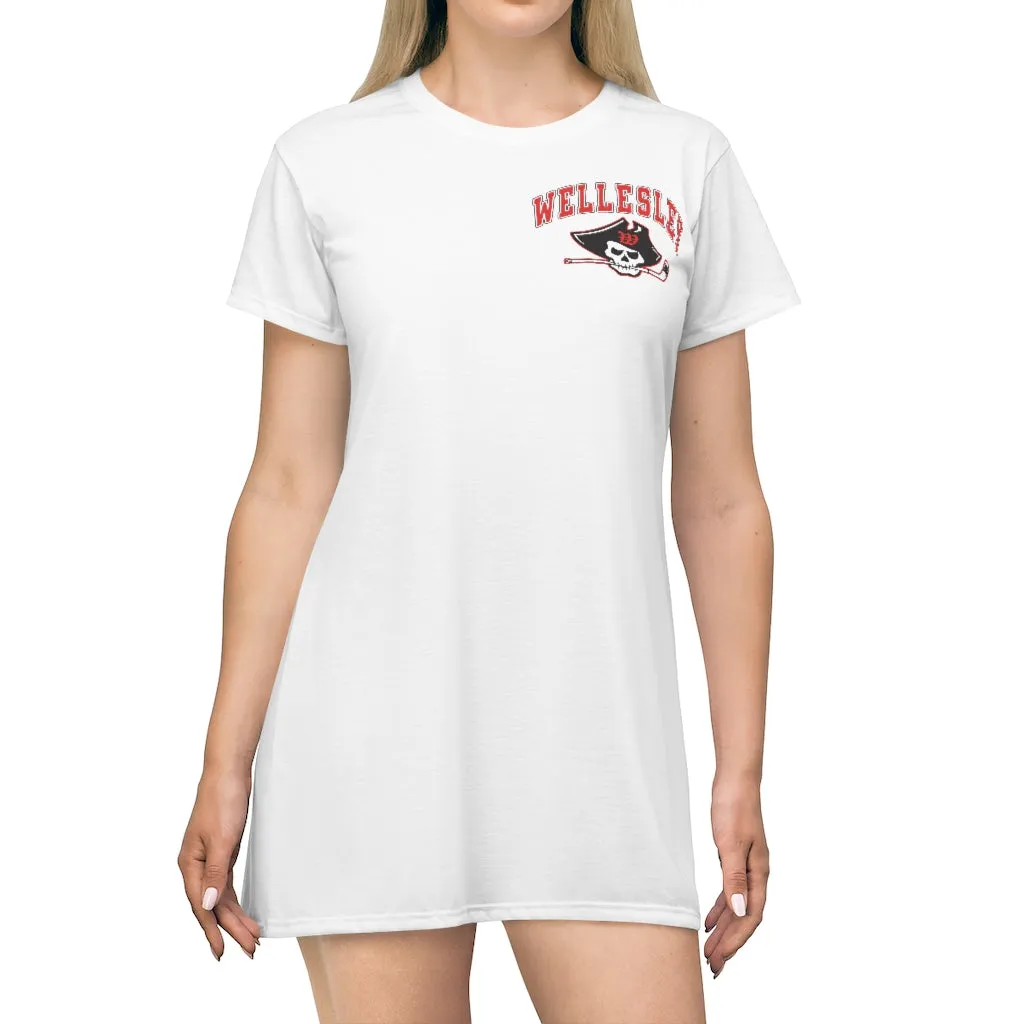 Wellesley All Over Print T-Shirt Dress