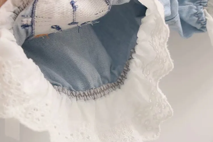 “Where is The Cat?” Denim Bloomers Shorts