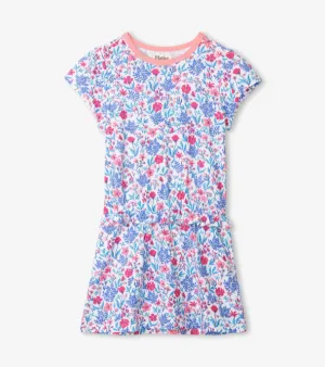 Wild Flowers Ruffle Waist Dress