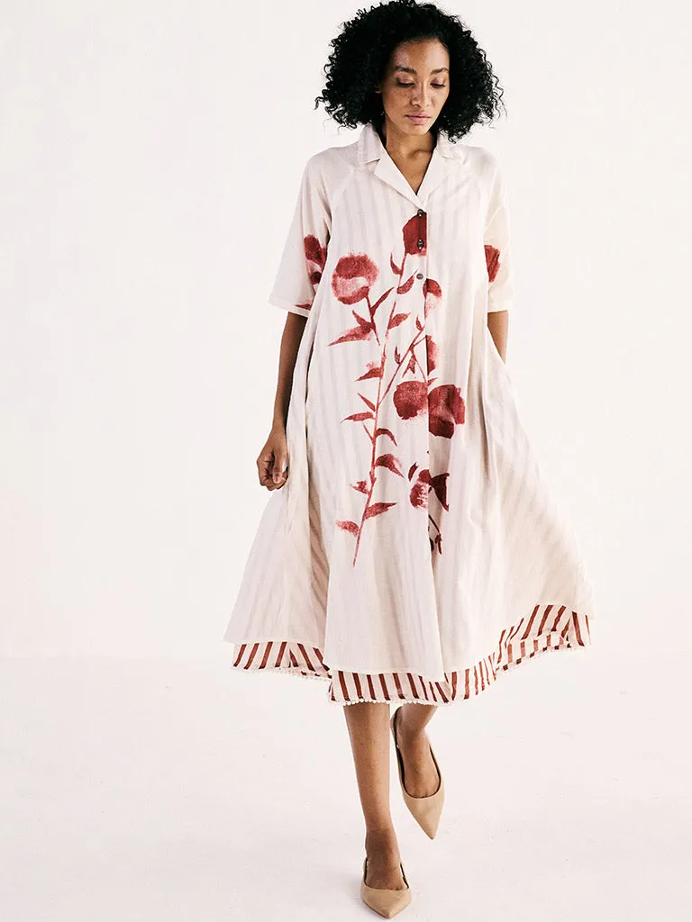 Wild Rose Shirt Dress