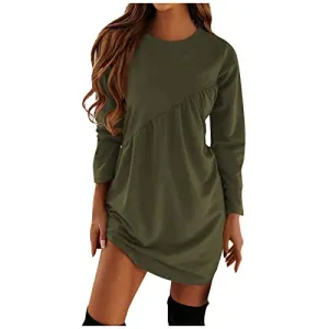 Winter Dresses For Women 2024, Ladies Autumn And Dress Solid Color Long Sleeve Dresses Hooded Sweater Fall Dresses 2024 Trendy Sexy Date Night Womens Fashion Dress Maxi Sweaters