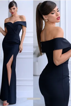 Women Slim Long Prom Dress with Side Split