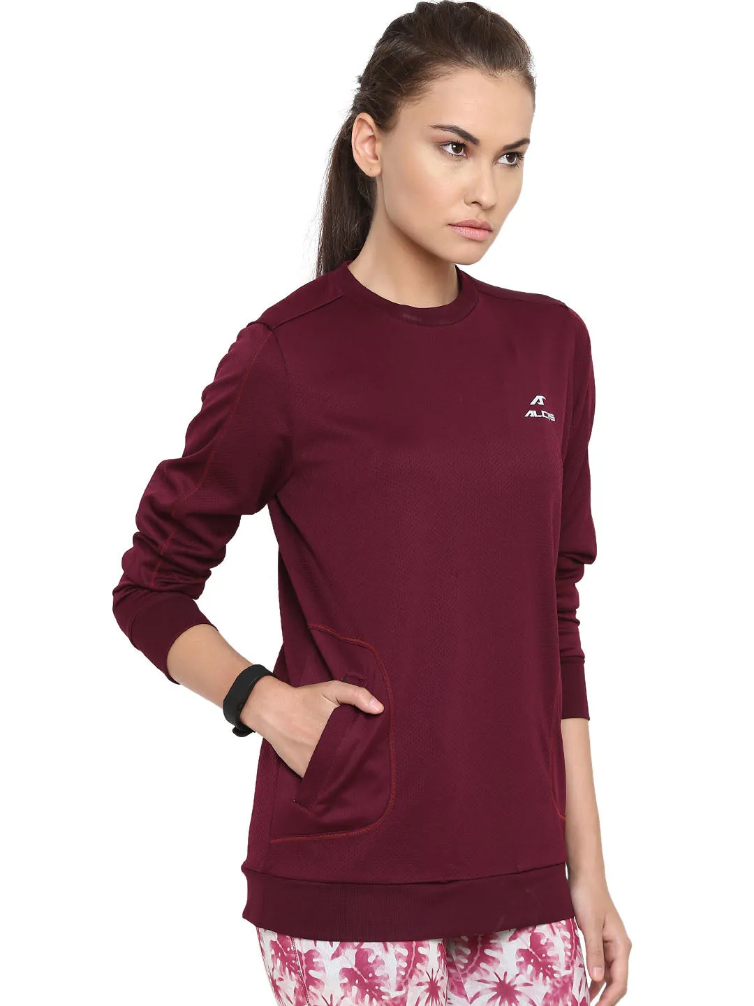 Women Solid Black Sweatshirts