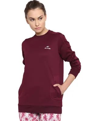Women Solid Black Sweatshirts