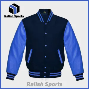 Womens Blue Varsity Jacket