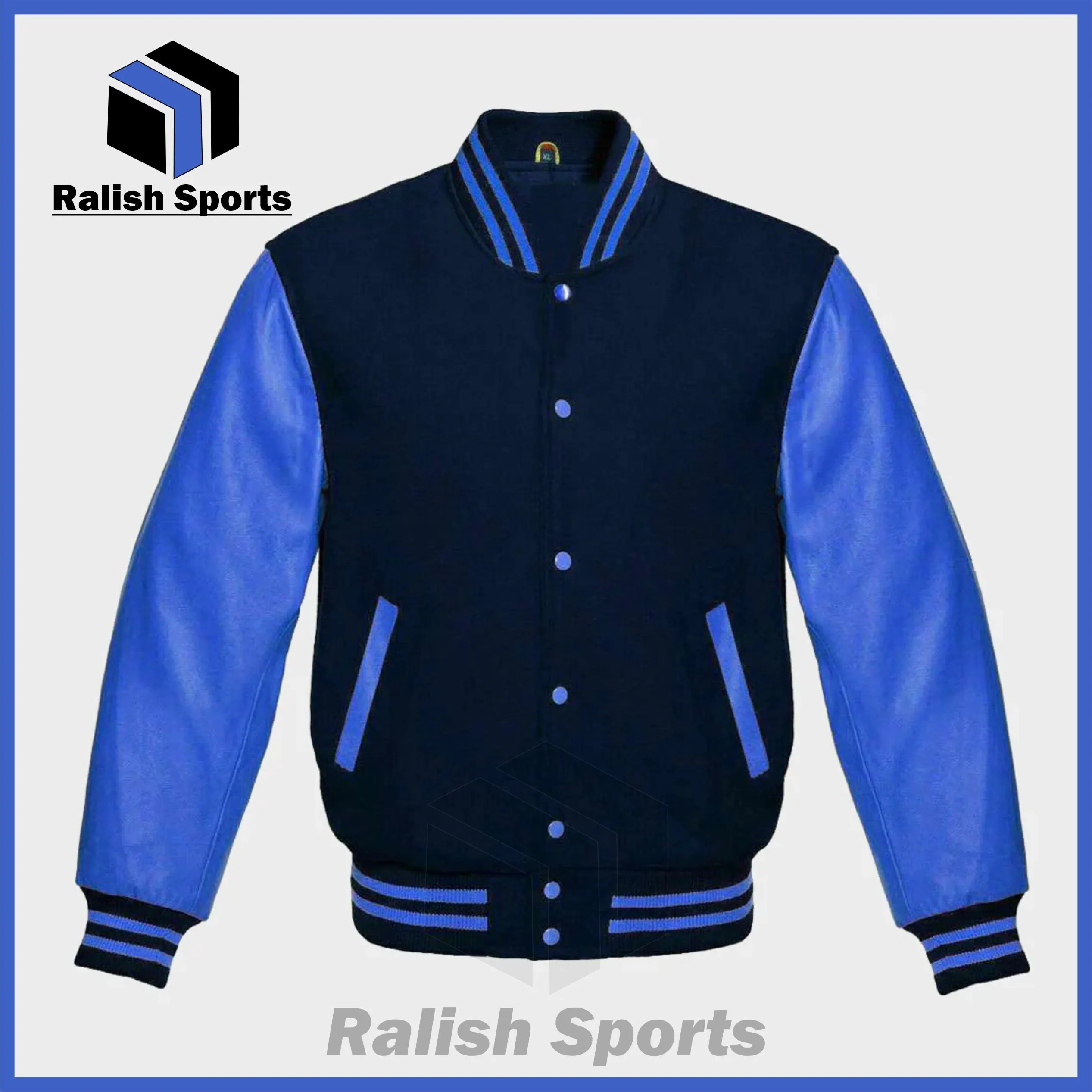 Womens Blue Varsity Jacket