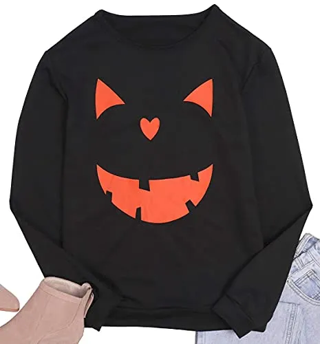 Women's Halloween Pumpkin Sweatshirt