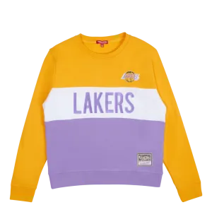 Women's Lakers Color Block Crew 2.0