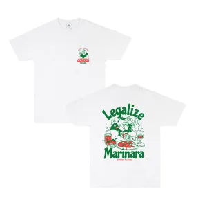 World Famous Gordos 'Legalize Marinara' Tee - White