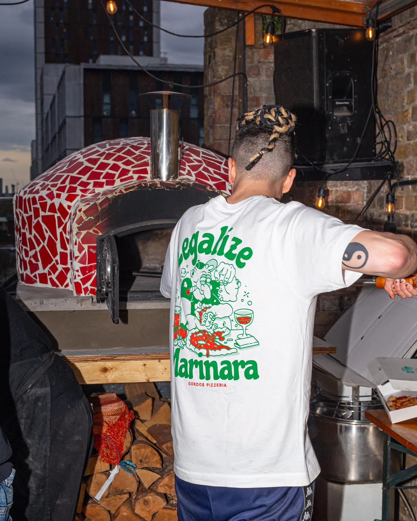 World Famous Gordos 'Legalize Marinara' Tee - White