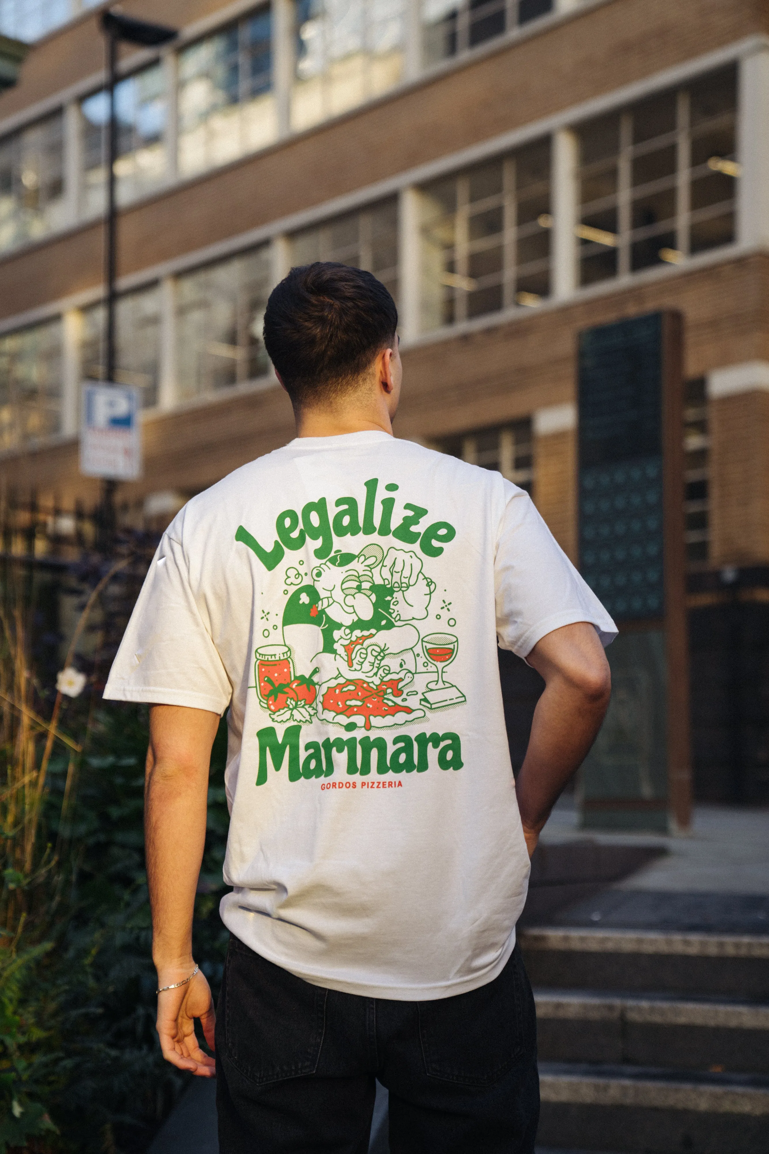 World Famous Gordos 'Legalize Marinara' Tee - White