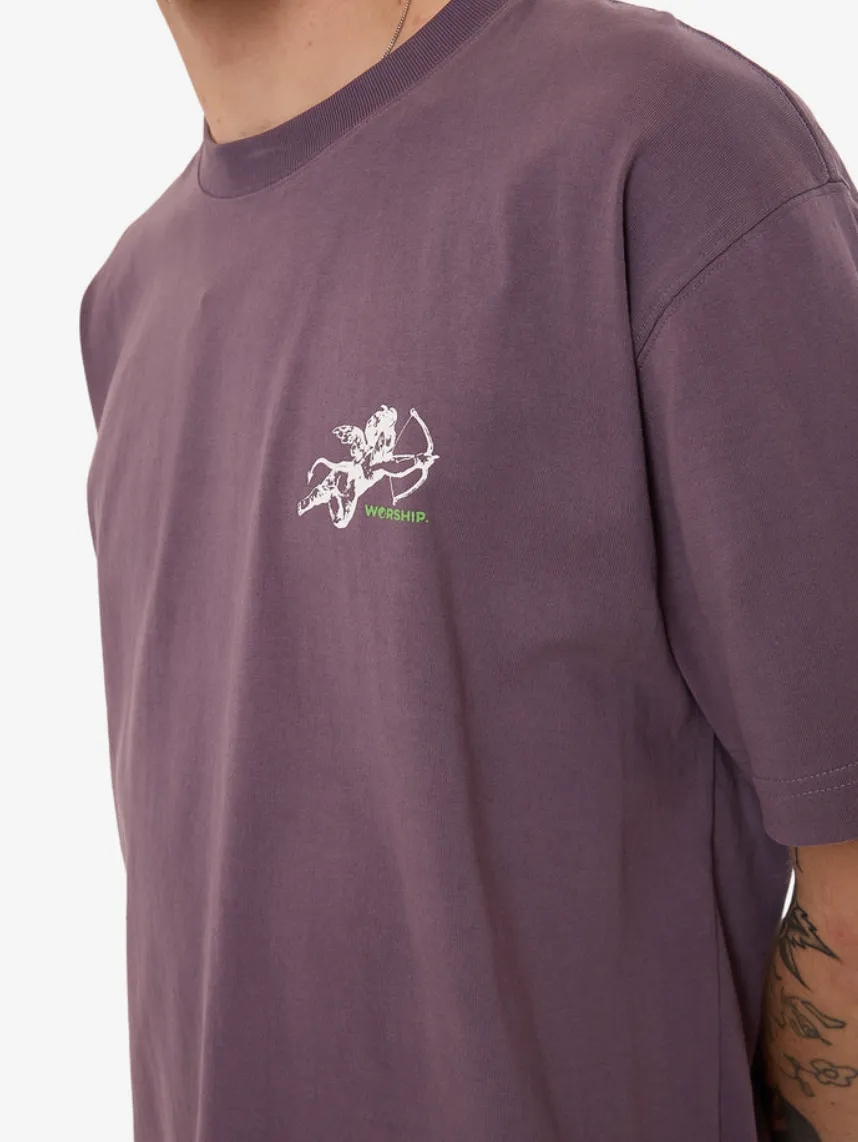WORSHIP SUPPLIES CHERUB TEE - PURPLE REIGN