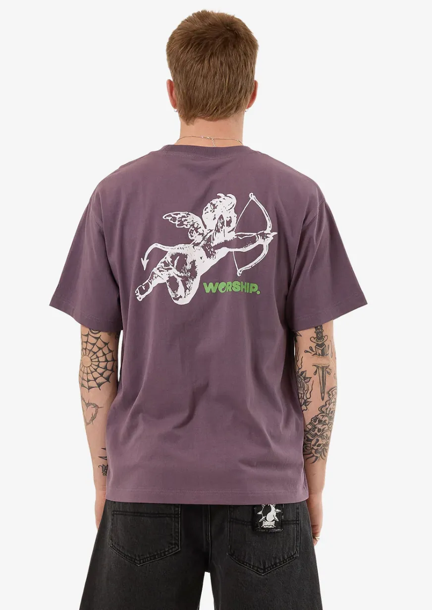 WORSHIP SUPPLIES CHERUB TEE - PURPLE REIGN