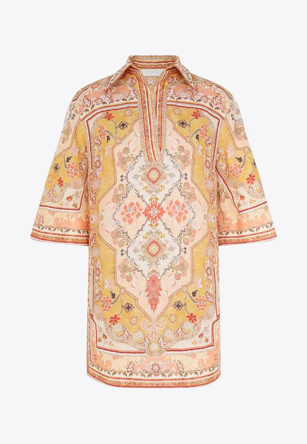 Wylie Printed Mini Tunic Dress
