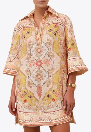 Wylie Printed Mini Tunic Dress