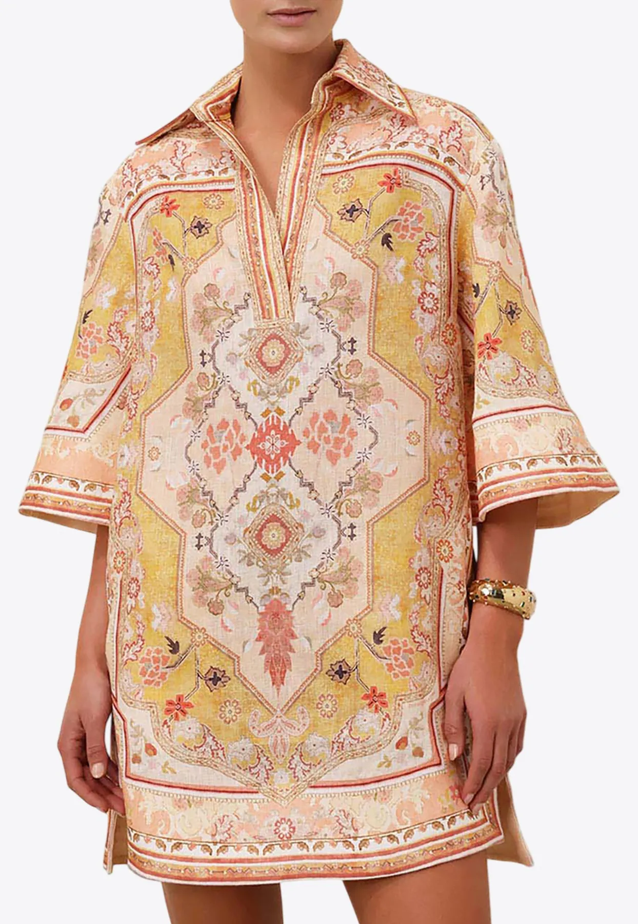 Wylie Printed Mini Tunic Dress
