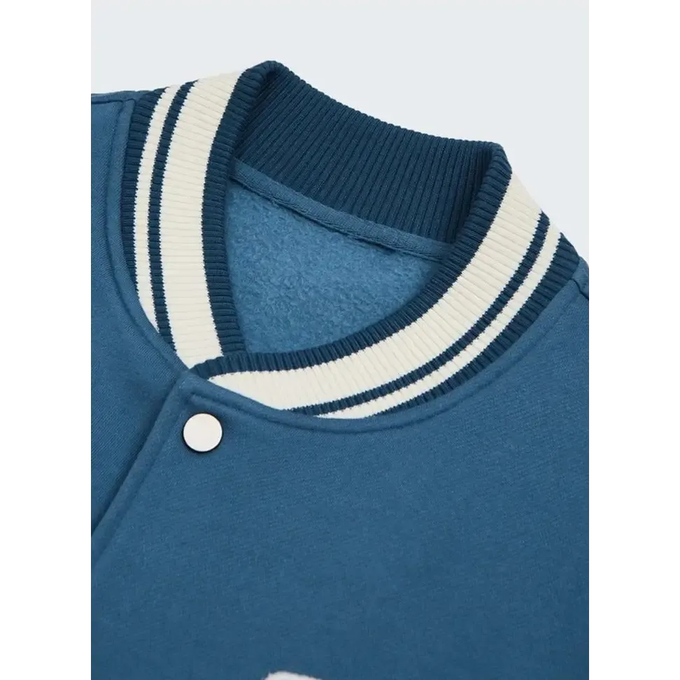Y2K Don't Care Varsity Jacket for Streetwear Enthusiasts