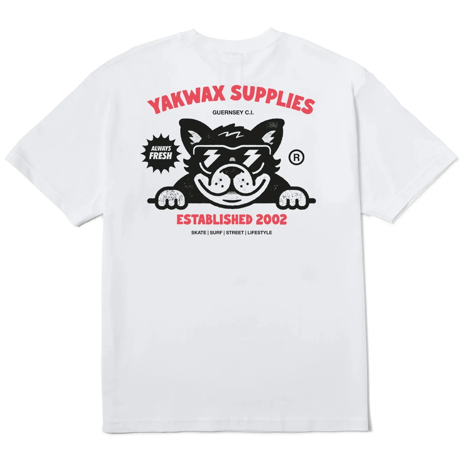 Yakwax Bulldog T-Shirt - White