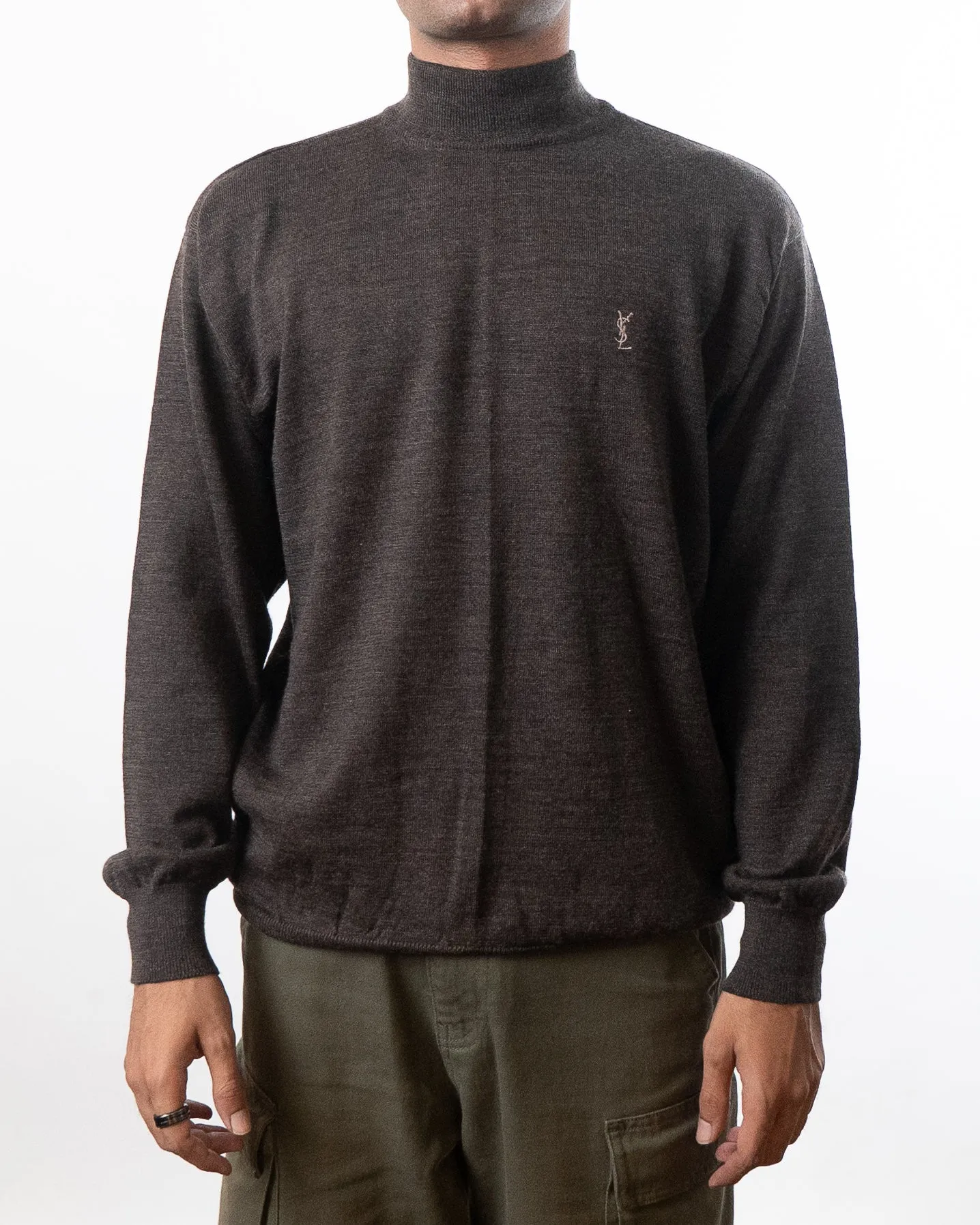 Yves Saint Laurent Turtleneck Sweater - Brown