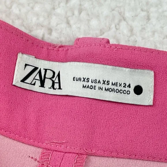 ZARA • Bubblegum Pink Super High-Waisted Mini Shorts