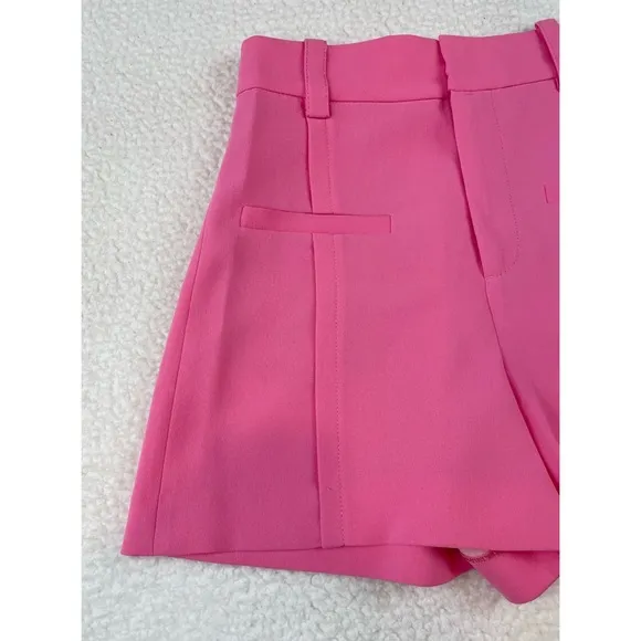 ZARA • Bubblegum Pink Super High-Waisted Mini Shorts