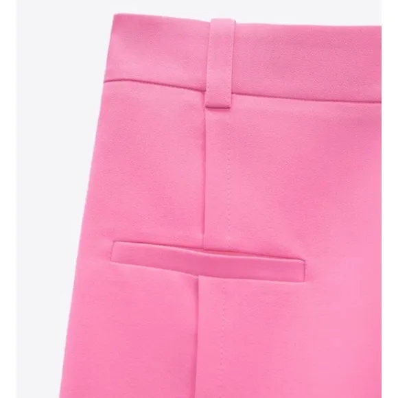 ZARA • Bubblegum Pink Super High-Waisted Mini Shorts