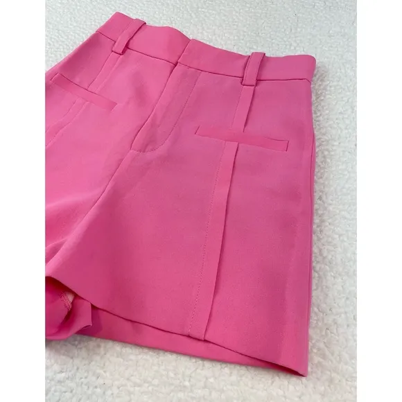 ZARA • Bubblegum Pink Super High-Waisted Mini Shorts