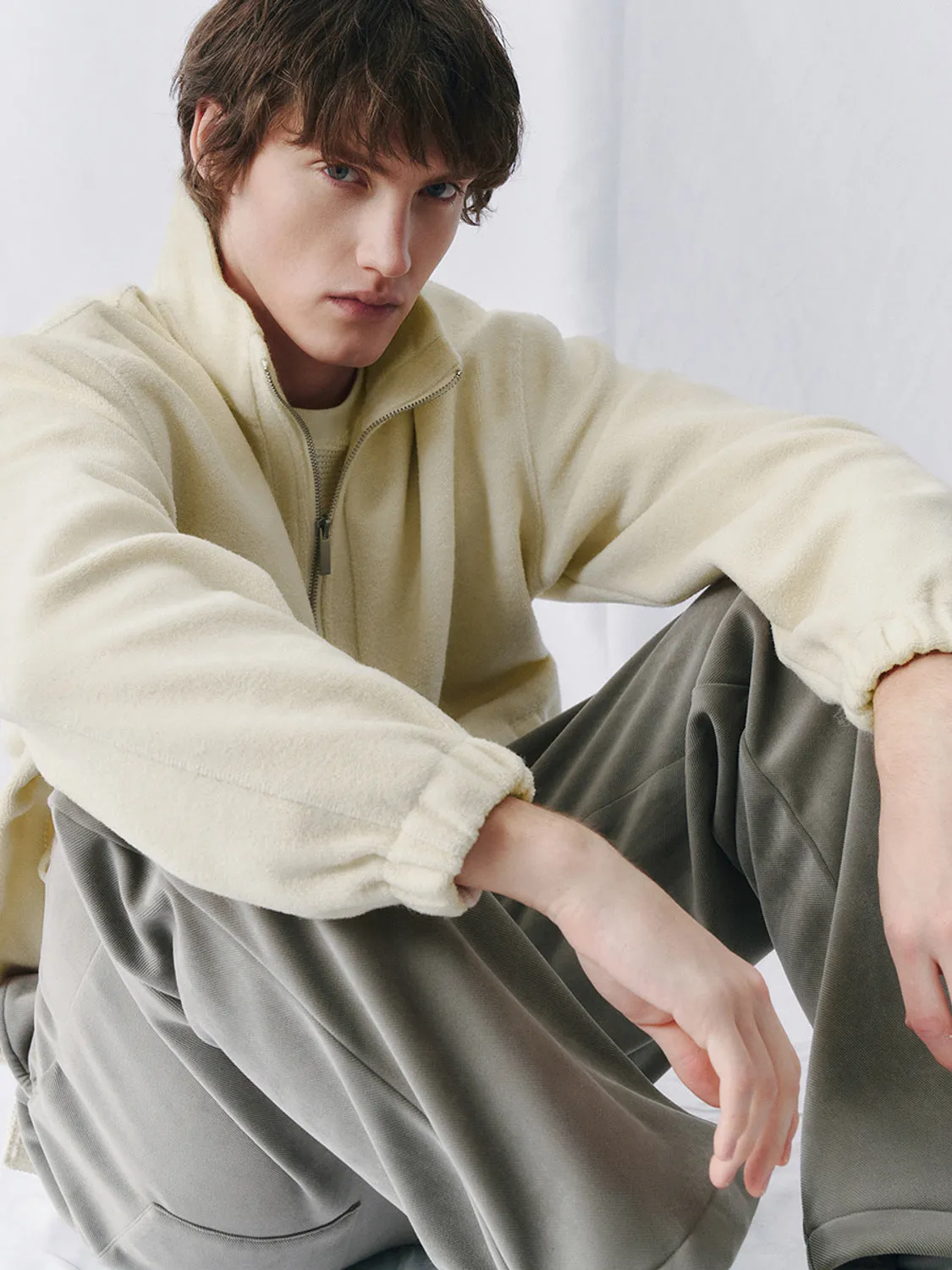 Zip Half Placket Sweatshirts