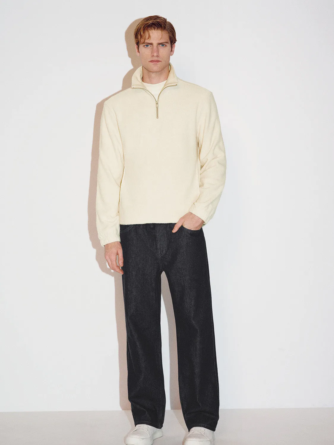 Zip Half Placket Sweatshirts