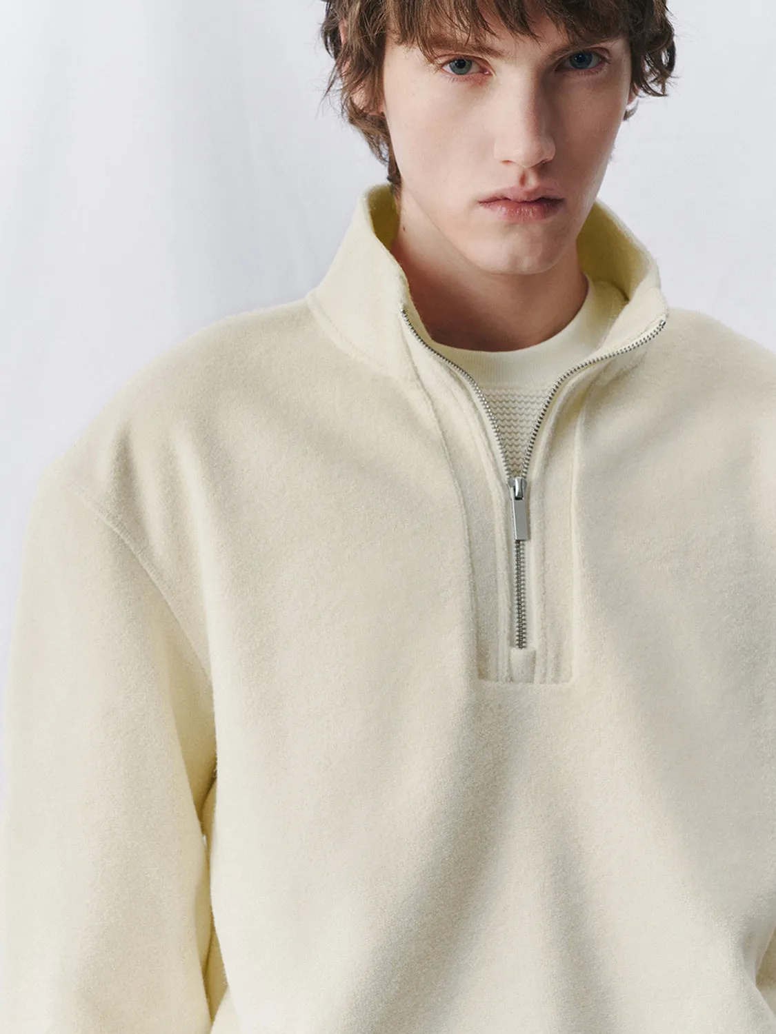 Zip Half Placket Sweatshirts