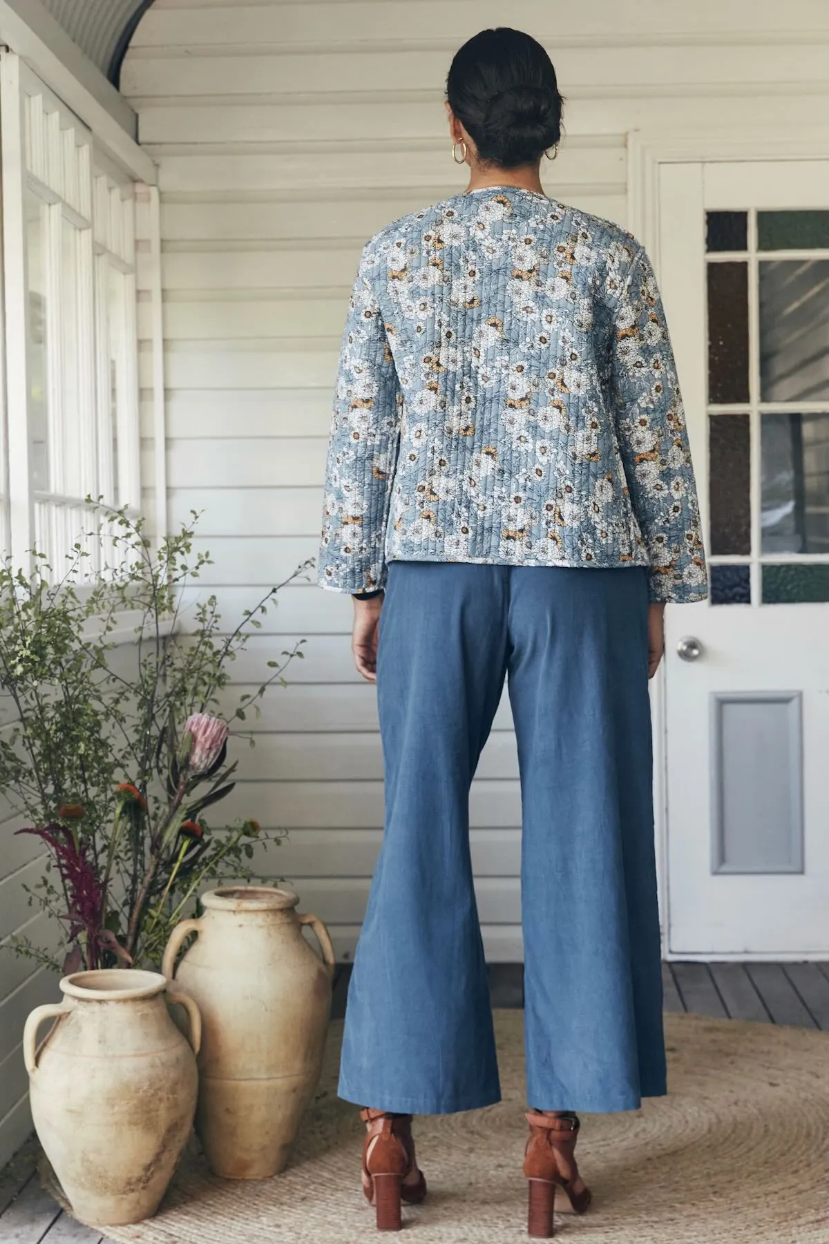 Zuri Reversible Jacket  - Cornflower & Lazuli