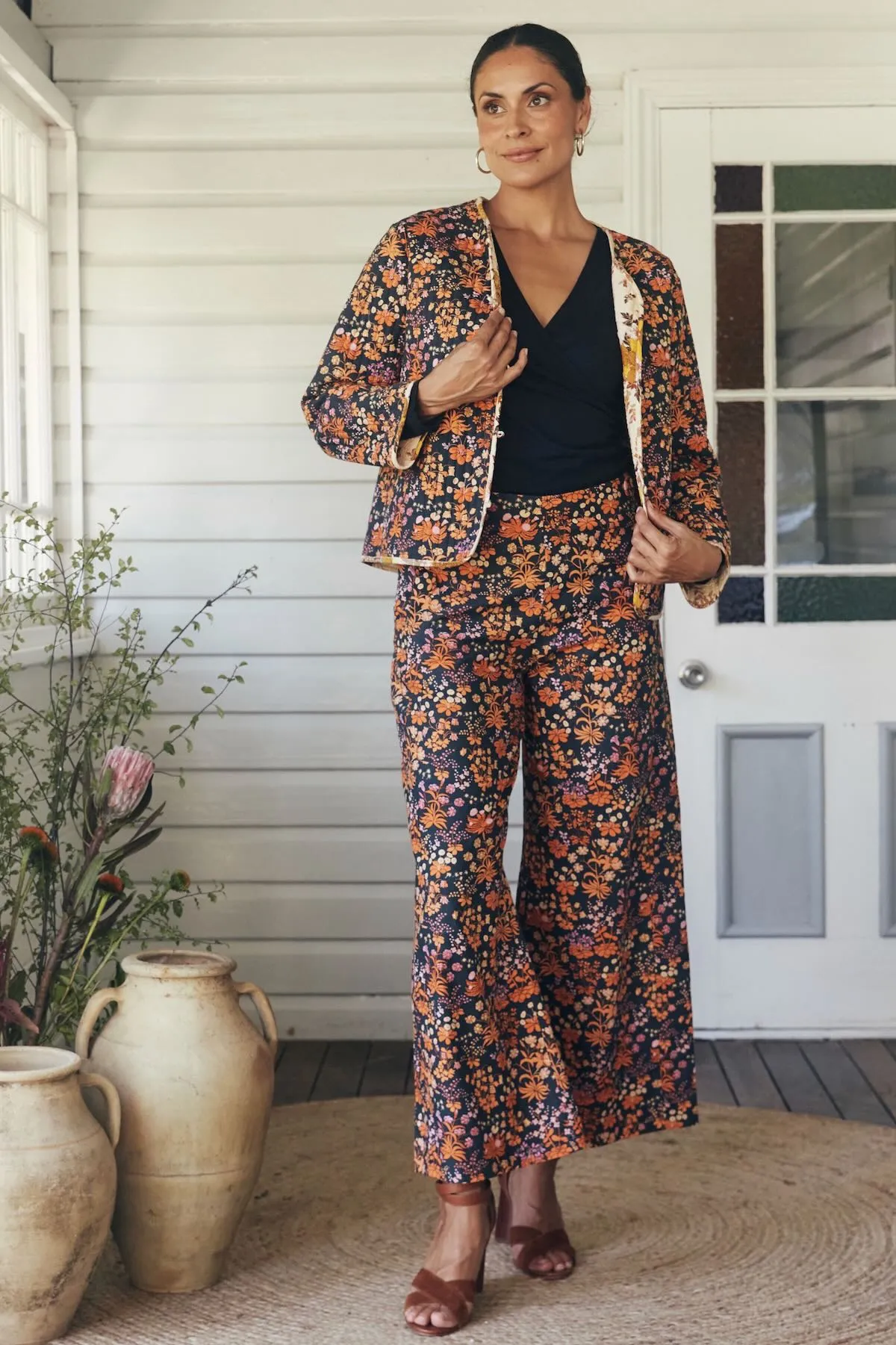 Zuri Reversible Jacket  - Tigerlily & Cassia