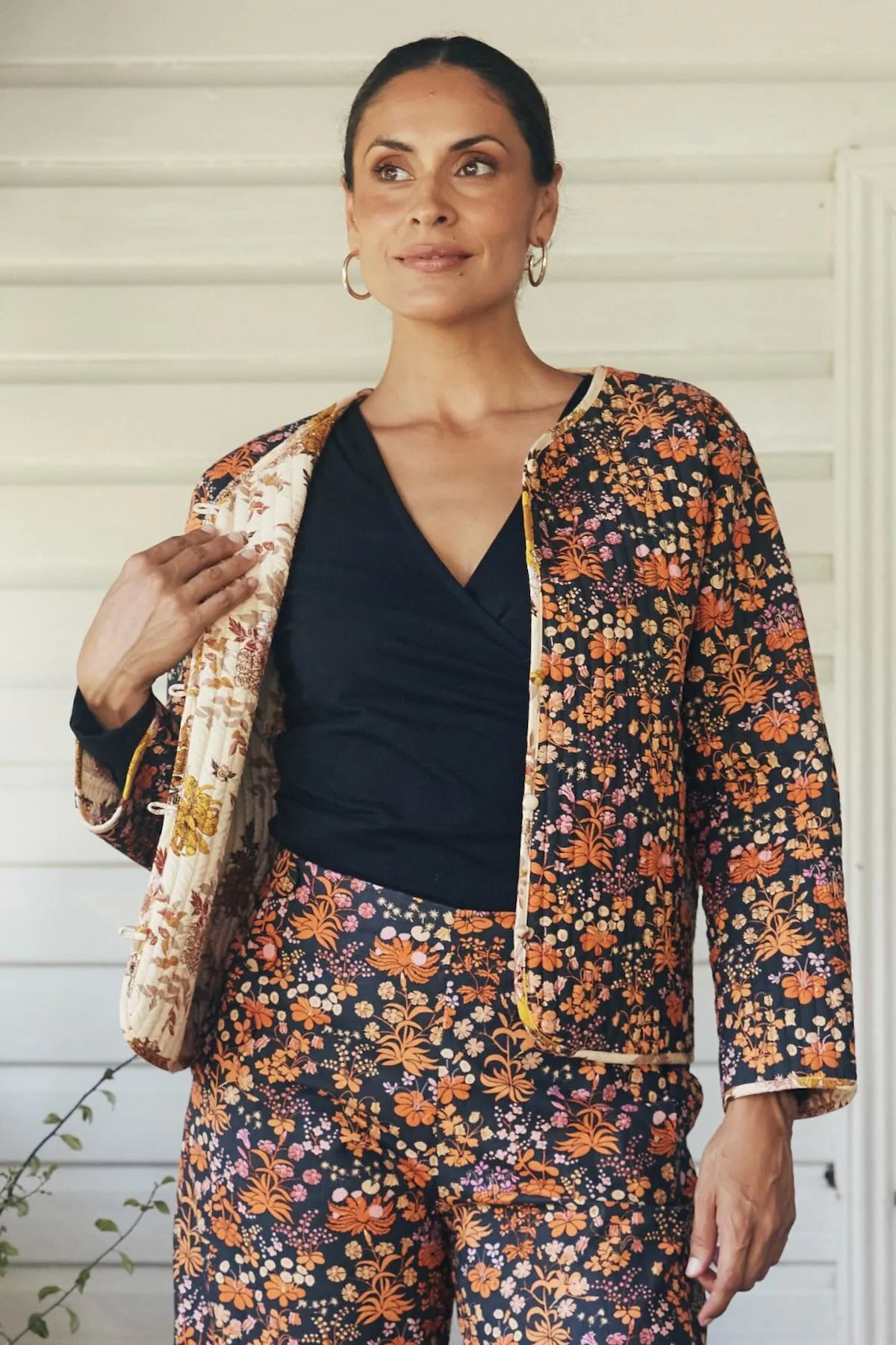Zuri Reversible Jacket  - Tigerlily & Cassia