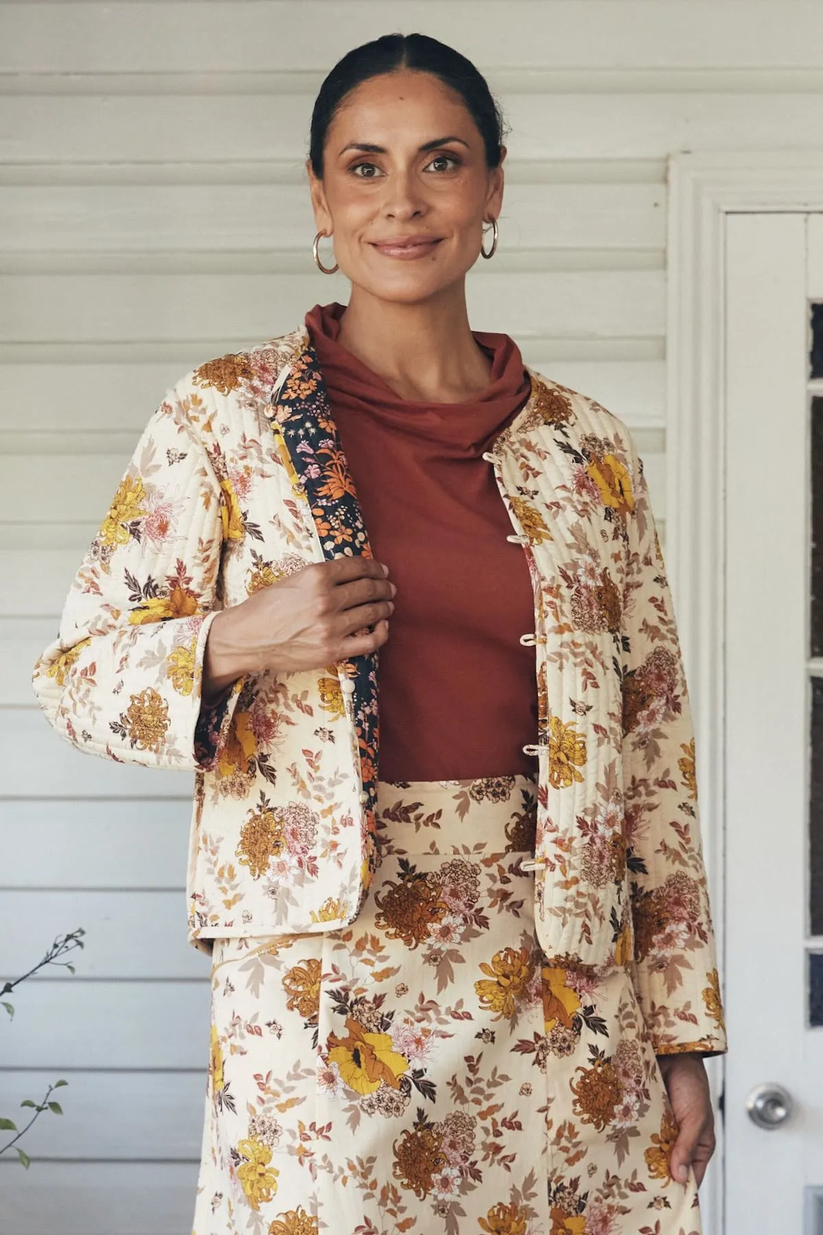 Zuri Reversible Jacket  - Tigerlily & Cassia
